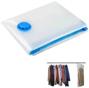 Sac de vidare pentru depozitarea hainelor de sezon cu mâner pentru umerașe - 145 x 70 cm