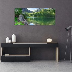 Tablou cu lac în munții Tatra (120x50 cm), în 40 de alte dimensiuni noi