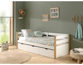 Pat pentru copii 90x200 cm alb Margrit - Vipack