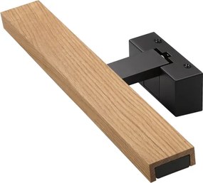 Brilagi - Iluminare LED pentru oglindă de baie 3 în 1 WOODY MIRROR LED/8W/230V IP44 negru/stejar
