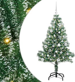 vidaXL Pom de Crăciun artificial cu zăpadă imitată și lumină LED