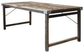 Masa dining, din lemn reciclat, cu variatii naturale unice, Grimaud