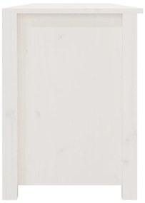 Banca pentru pantofi, alb, 160x36,5x50 cm lemn masiv pin 1, Alb