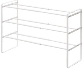 Pantofar ajustabil cu 3 etaje YAMAZAKI Maebashi, alb