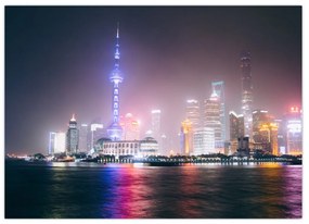 Tabloul Shangai nocturn (70x50 cm)