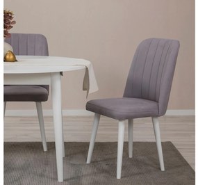 Set mobilier sufragerie Nidupo 3 (alb + gri) (pentru 2 persoane). 1093760