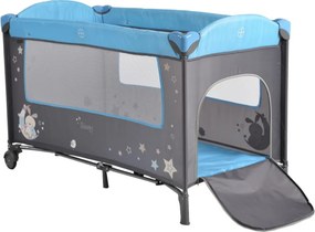 Patut pliant transformabil in tarc copii NOVOKIDS™ Sleepy NEST, 60X120 cm, 2 Niveluri, Masa infasat, Jucarie Carusel cu jucarii din plus, Fermoar