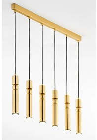 Lustră pe cablu Jupiter 2011 ALAS 6xGU10/10W/230V auriu