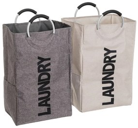 Coșuri de rufe gri-bej 2 buc. din material textil – Casa Selección