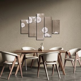 Tablou - Draperie cu flori (150x105 cm)