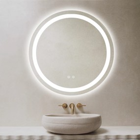 Oglinda Led Rotunda, 70cm, Functie Dezaburire, EsnJ05