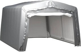 vidaXL Cort de depozitare, gri, 370x370 cm, oțel