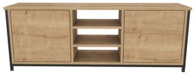 Comoda TV Otis - Negru, Oak