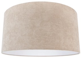 Abajur din material textil maro deschis rotund 50/50/25
