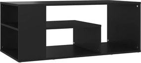 vidaXL Măsuță de cafea, negru, 100x50x40 cm, lemn prelucrat