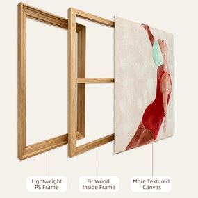 HOMCOM Set de 2 Tablouri pe Pânză, Artă Murală Modernă, Imprimare Artistică de Perete pentru Sufragerie și Salon cu Cârlige Incluse, 40x40 cm | Aosom Romania