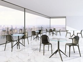 Set de 4 scaune cu brate de exterior / interior design modern premium BROOKLYN CHAIR with armrests 65038 Vondom