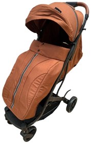 Carucior sport compact cu spatar reglabil, functie de pliere tip troller si husa de picioare. 6-36 luni, Portocaliu - CPC-61-portocaliu