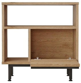 Măsuță laterală Nimelo 5 (nuc + stejar). 1094788