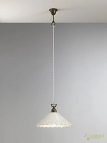 Lustra, Pendul rustic fabricat manual diametru 40cm Fiori di Pizzo 065.09.OC
