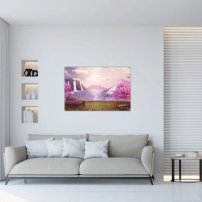 Tablou cu lac (90x60 cm)