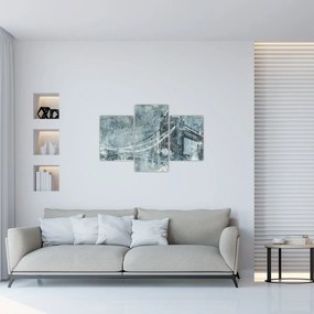 Tablou - Tower Bridge în tonuri reci (90x60 cm)