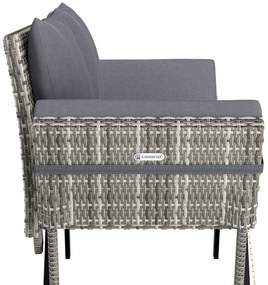 Deuba Banca ratan de gradina 176x56x81 cm - gri