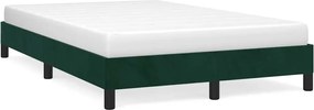 vidaXL Cadru de pat fără saltea verde închis 120x190 cm catifea