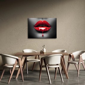 Tablou cu buze de femeie (70x50 cm)