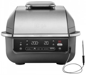 Friteuza cu aer cald si grill 5in1 Ninja Foodi Smart EG351EU, 1760W, 5.7 L, Pana la 4 portii, 5 moduri, Cyclonic Air, Smart Cook, Acoperire ceramica, Negru/Inox