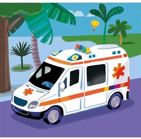 Vehicul Rescue Puzzle 3x48 de piese Clementoni
