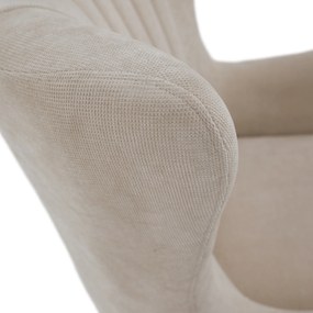 Scaun pivotant de relaxare, gri-bej, MAREN