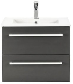 Dulap inferior Vario Clam 60 cu lavoar alb-antracit