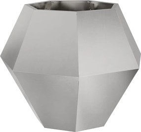 vidaXL Jardinieră Argintiu 75 x 75 x 60 cm Oţel inoxidabil