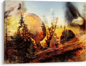 Tablou - Motiv șamanic (70x50 cm)