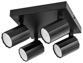 Plafoniera cu 4 Spoturi Directionabile, Design Modern, Rogelio