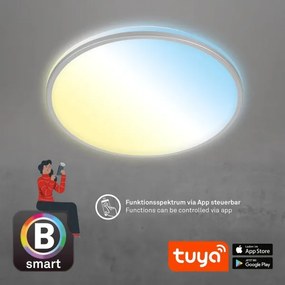 Briloner 3065-014 - Plafonieră LED reglabilă IVY 42W/230V Wi-Fi Tuya Ø49 cm+telecomandă