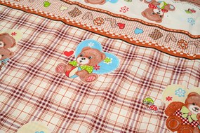Lenjerii din bumbac pentru patut Culoare maro, TEDDY LOVE