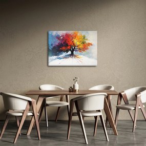 Tablou - Copac multicolor (70x50 cm)