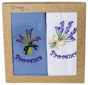 Prosoape de bucătărie waffle brodate cu motiv – Set de 2 bucăți