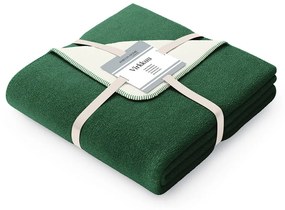 Pătură cu amestec de bumbac AmeliaHome Virkkuu, 150 x 200 cm, verde