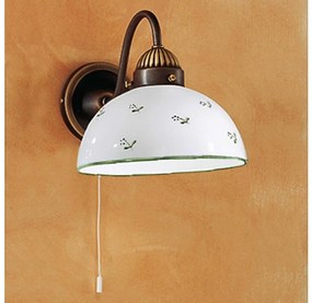 Lampă de perete Kolarz 731.61.20 NONNA 1xE27/75W/230V verde