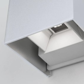 Aplica LED de exterior design modern ambiental IP54 Cube aluminiu