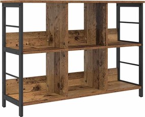 vidaXL Raft pentru cărți Lemn Vechi 102 x 32 x 72,5 cm Lemn compozit