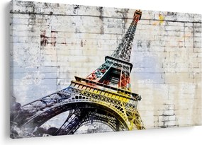 Tablou - Arta digitală a Turnului Eiffel (90x60 cm)