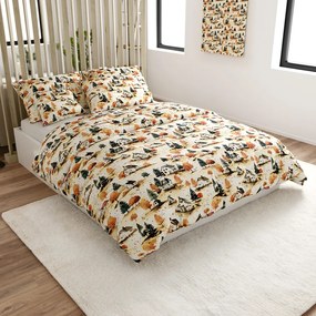 Lenjerie de pat din bumbac AUTUMN VILLAGE colorat Dimensiune lenjerie de pat: 2 buc 70 x 90 cm | 200 x 220 cm