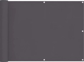 vidaXL Paravan de balcon, antracit, 75x700 cm, 100% poliester oxford