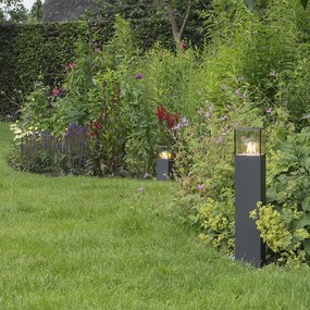 Lampă de exterior inteligentă de podea antracit 50 cm incl. Wifi P45 - Denmark