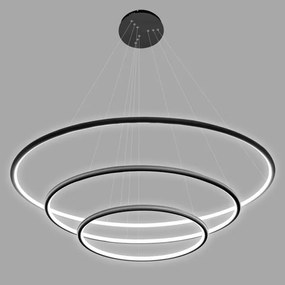 Altavola Design Ledowe Okręgi lampă suspendată 3x99 W negru LA075/P_80_in_4k_black