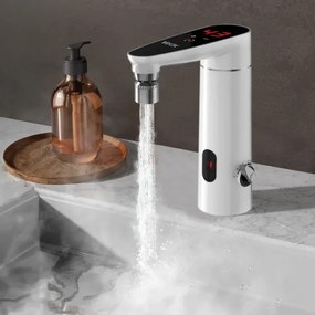 Instant de apă caldă tactil cu senzor și afișaj LED 3000W/230V IPX4 alb